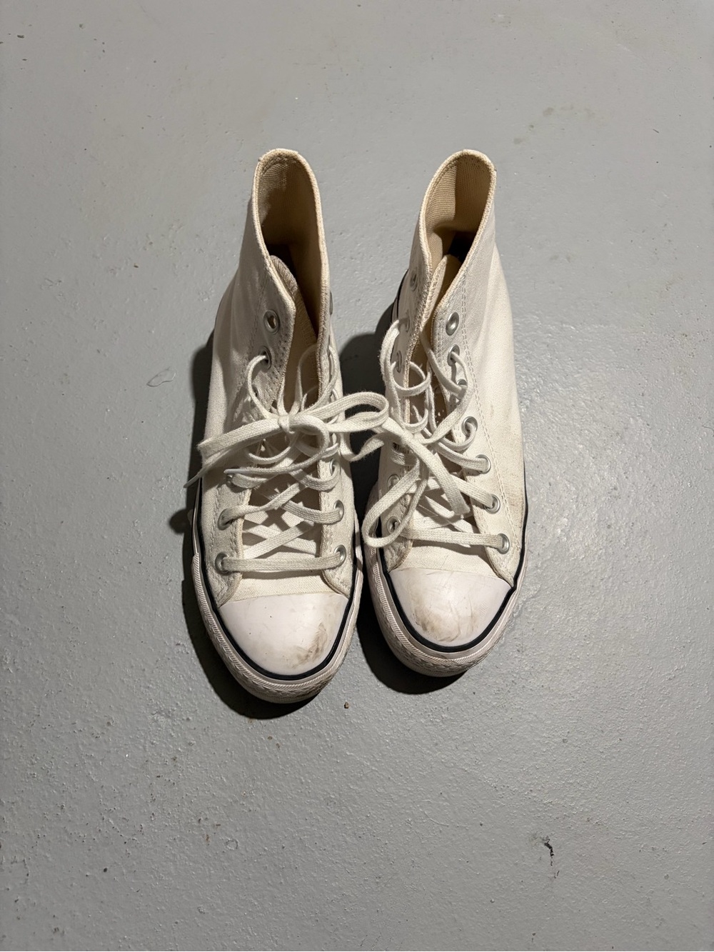 Converse White Canvas Low-Top Sneakers
